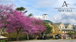 Zoom background Governors Hall at UNC Asheville