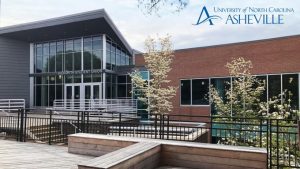 Zoom background Highsmith Union at UNC Asheville