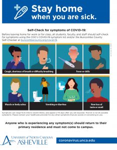 Stay home if you're sick flyer